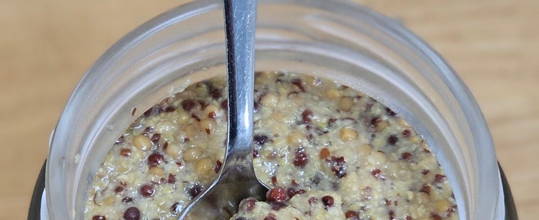Homemade whole grain mustard your way