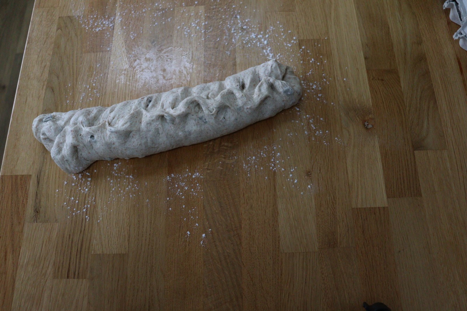 Repeat the fold along the long edge to centre